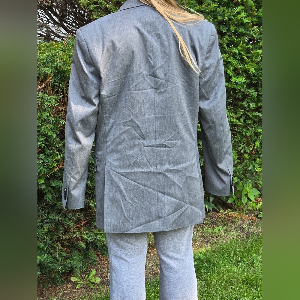 Marc Ecko Charcoal Men's Blazer - Picture 3 of 5